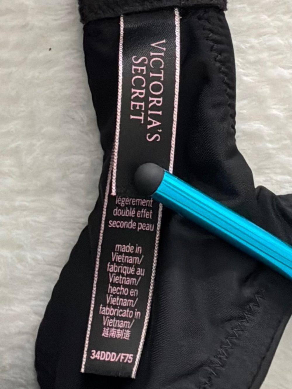 Victoria’s Secret Body Wireless T-Shirt Bra Lightly Lined 34DDD Black - Picture 2 of 6
